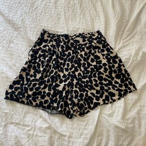 Lightweight cheetah print shorts with an elastic waistband for extra comfort
